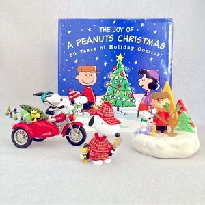 🎄Vtg Peanuts Snoopy Charlie Brown Christmas Hallmark Bundle